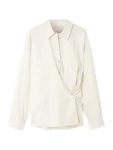 Lemaire Twisted Cotton And Silk-blend Poplin Wrap Shirt | Thumbnail 1 Lemaire Twisted Cotton And Silk-blend Poplin Wrap Shirt | Thumbnail 1