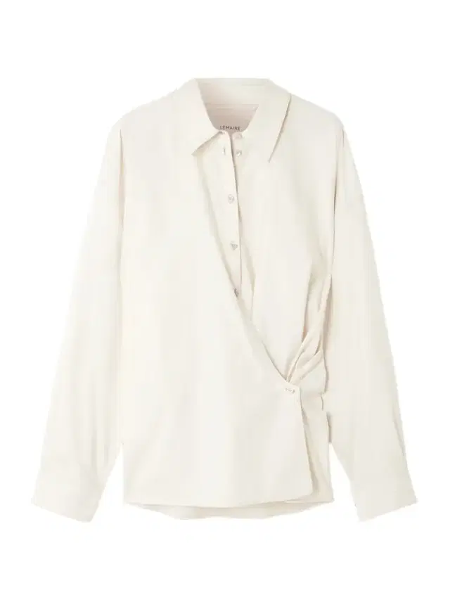 Twisted Cotton And Silk-blend Poplin Wrap Shirt