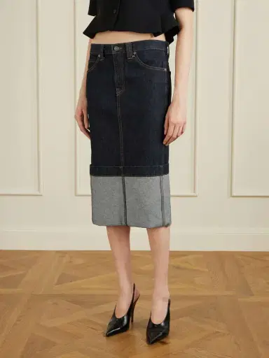 Khaite Kilian Denim Midi Skirt | Thumbnail 3 Khaite Kilian Denim Midi Skirt | Thumbnail 3