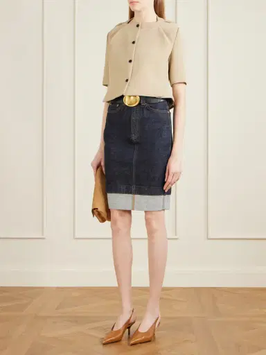 Khaite Franc Cropped Crepe Jacket | Thumbnail 2 Khaite Franc Cropped Crepe Jacket | Thumbnail 2