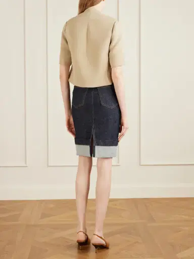 Khaite Franc Cropped Crepe Jacket | Thumbnail 3 Khaite Franc Cropped Crepe Jacket | Thumbnail 3