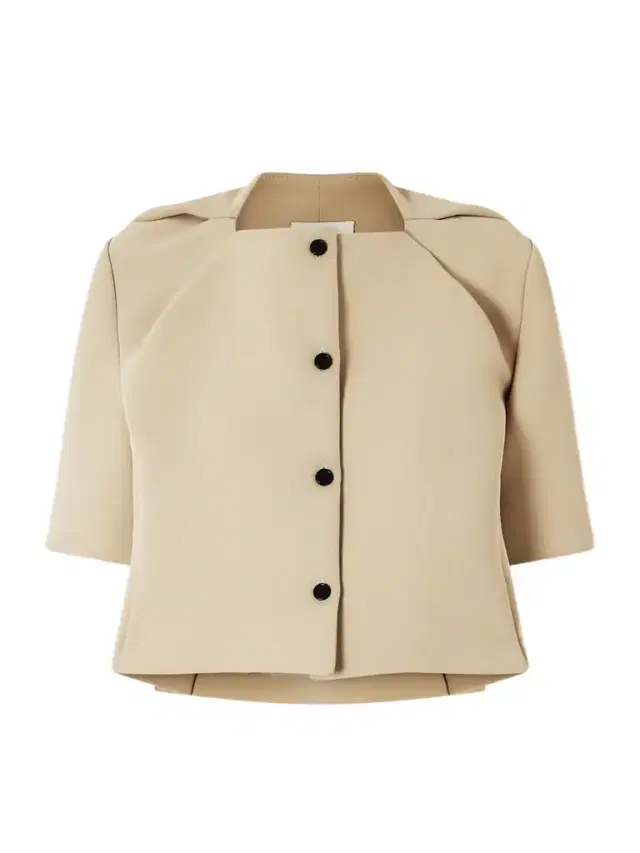 Franc Cropped Crepe Jacket