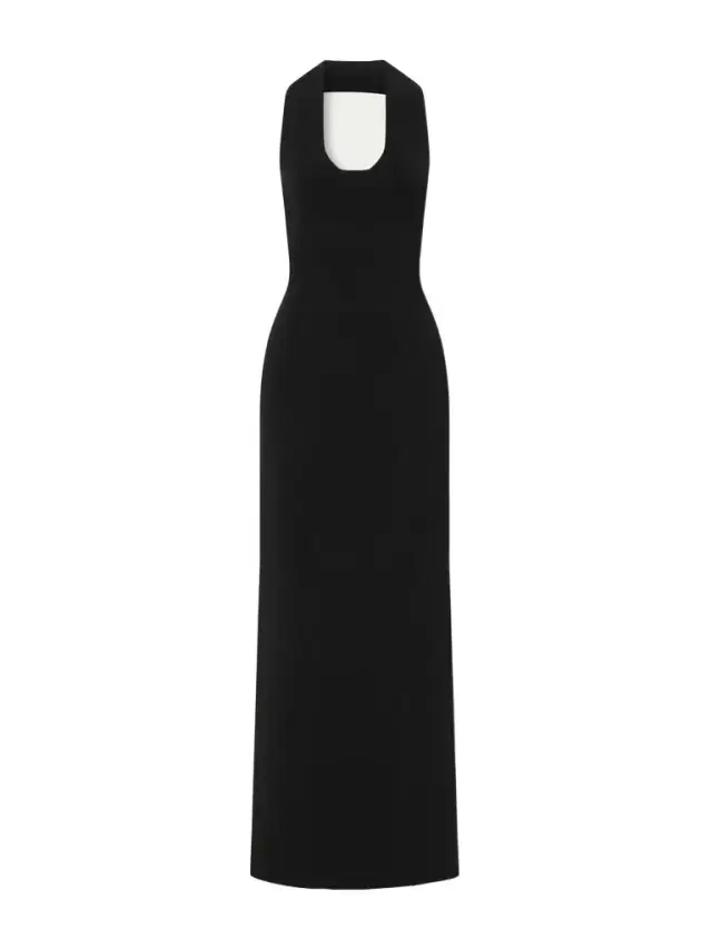 Mahi Knitted Halterneck Maxi Dress
