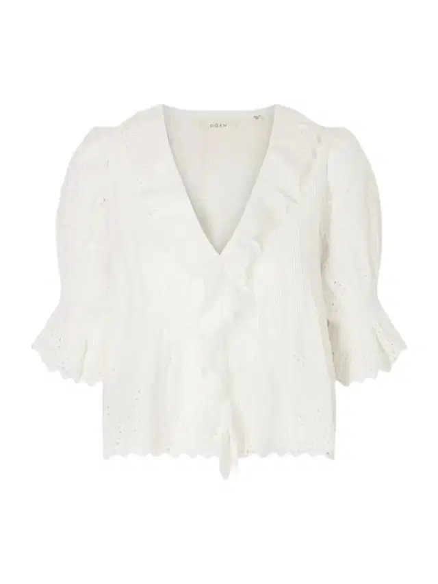 Henri Ruffled Pintucked Broderie Anglaise Cotton Top