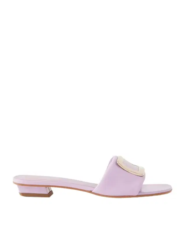 20 Buckled Padded-leather Mules