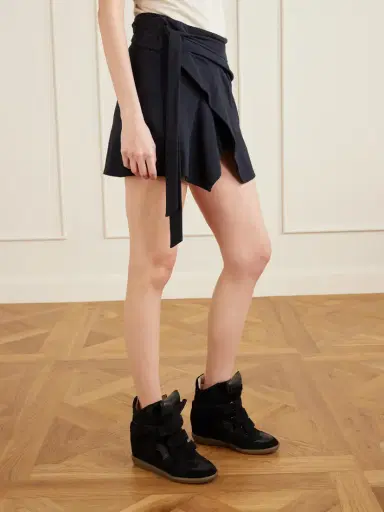 Isabel Marant Bekett Leather-trimmed Suede High-top Wedge Sneakers | Thumbnail 2