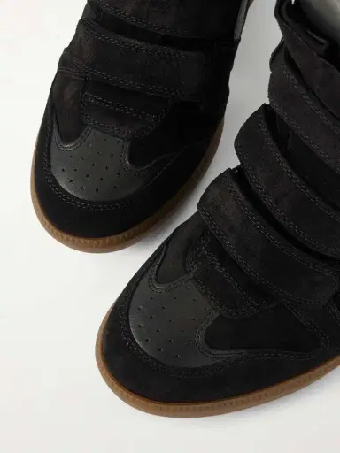 Isabel Marant Bekett Leather-trimmed Suede High-top Wedge Sneakers | Thumbnail 5