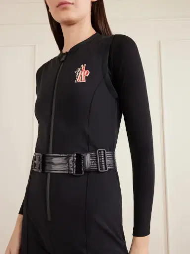 Moncler Grenoble Shell-trimmed Belted Neoprene Ski Suit | Thumbnail 4