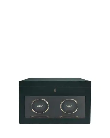 Wolf British Racing Double Watch Winder with Storage | Thumbnail 1 Wolf British Racing Double Watch Winder with Storage | Thumbnail 1