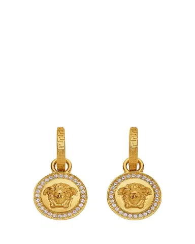 Versace Medusa Hoop Drop Earrings | Thumbnail 1 Versace Medusa Hoop Drop Earrings | Thumbnail 1