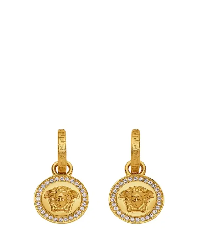 Versace Medusa Hoop Drop Earrings