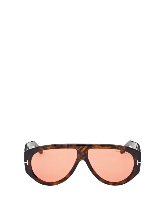 TOM FORD Bronson Havana Acetate Aviator Sunglasses