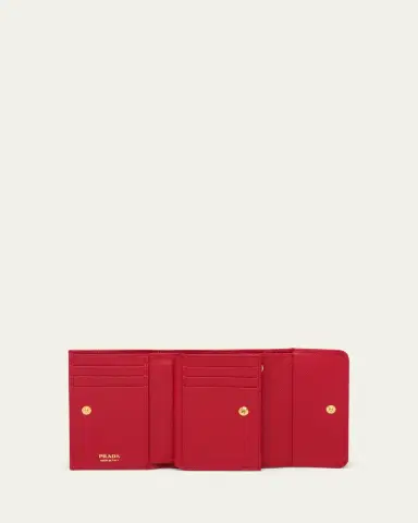 Prada Trifold Leather Wallet | Thumbnail 3