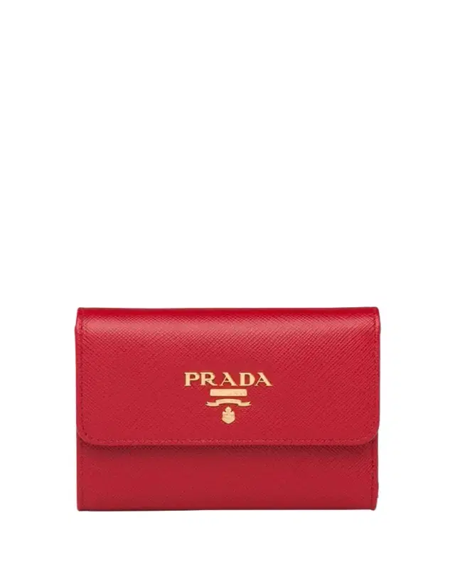 Prada Trifold Leather Wallet