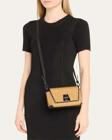 Akris Anouk Little Day Raffia Shoulder Bag | Thumbnail 2 Akris Anouk Little Day Raffia Shoulder Bag | Thumbnail 2