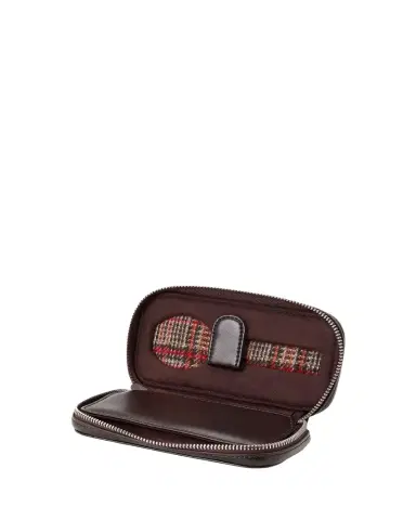 Wolf x WM Brown Two-Piece Watch Zip Case | Thumbnail 1 Wolf x WM Brown Two-Piece Watch Zip Case | Thumbnail 1
