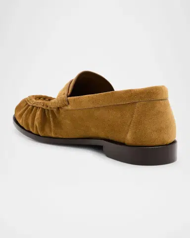 Saint Laurent Le Suede YSL Penny Loafers | Thumbnail 3
