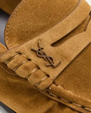 Saint Laurent Le Suede YSL Penny Loafers | Thumbnail 10