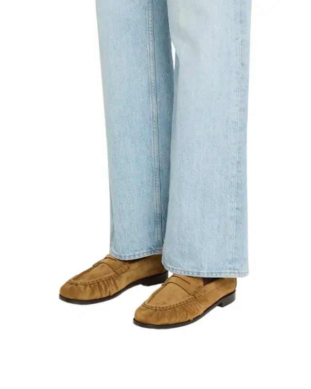 Saint Laurent Le Suede YSL Penny Loafers