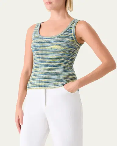 Akris punto Space-Dye Merino Rib Knit Tank Top | Thumbnail 4
