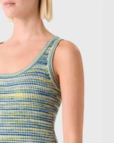 Akris punto Space-Dye Merino Rib Knit Tank Top | Thumbnail 9