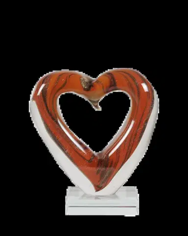 Dale Tiffany Rossa Heart Art Glass Sculpture | Thumbnail 2
