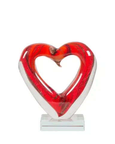 Dale Tiffany Rossa Heart Art Glass Sculpture | Thumbnail 1