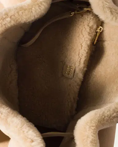 Miu Miu Aventure Belted Shearling Shoulder Bag | Thumbnail 3 Miu Miu Aventure Belted Shearling Shoulder Bag | Thumbnail 3