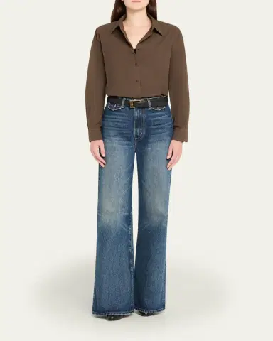 Nili Lotan Edira High-Rise Wide-Leg Jeans | Thumbnail 2 Nili Lotan Edira High-Rise Wide-Leg Jeans | Thumbnail 2
