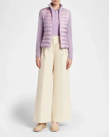 Moncler Padded Wool Zip-Up Cardigan | Thumbnail 2