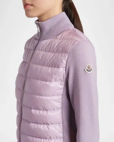 Moncler Padded Wool Zip-Up Cardigan | Thumbnail 5