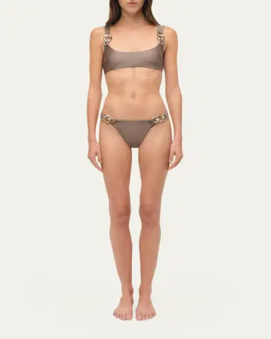 Simkhai Wild Chain Scoop-Neck Bikini Top | Thumbnail 2 Simkhai Wild Chain Scoop-Neck Bikini Top | Thumbnail 2
