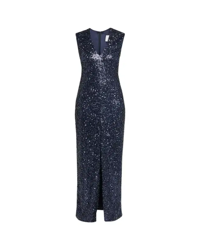 Atelier Prabal Gurung Eva Sequined Sleeveless Column Gown