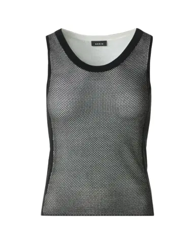 Akris Two-Tone Grid Knit Tank Top | Thumbnail 1