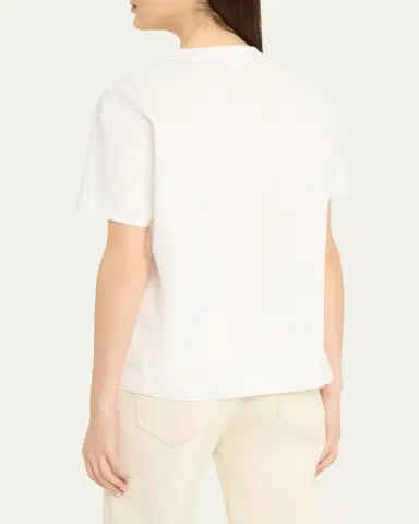 Brunello Cucinelli Cotton Jersey Short-Sleeve T-Shirt With Monili Tab Pocket | Thumbnail 3 Brunello Cucinelli Cotton Jersey Short-Sleeve T-Shirt With Monili Tab Pocket | Thumbnail 3