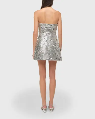 Simkhai Arta Strapless Sequin A-Line Mini Dress | Thumbnail 7 Simkhai Arta Strapless Sequin A-Line Mini Dress | Thumbnail 7