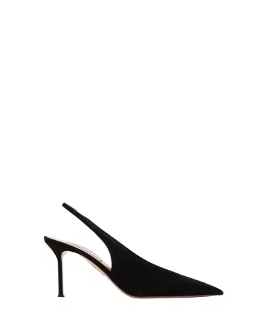 Aquazzura 85mm Voltaire Suede Slingback Pumps | Thumbnail 1 Aquazzura 85mm Voltaire Suede Slingback Pumps | Thumbnail 1
