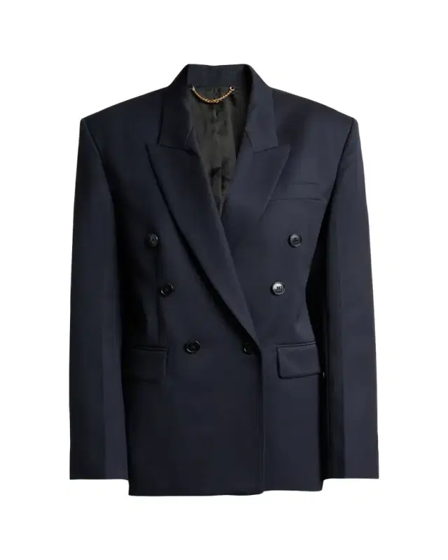 Double-Breasted Relaxed Blazer Jacket