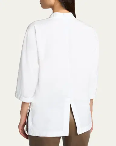 Giorgio Armani Cotton Poplin Button-Down Shirt | Thumbnail 3 Giorgio Armani Cotton Poplin Button-Down Shirt | Thumbnail 3