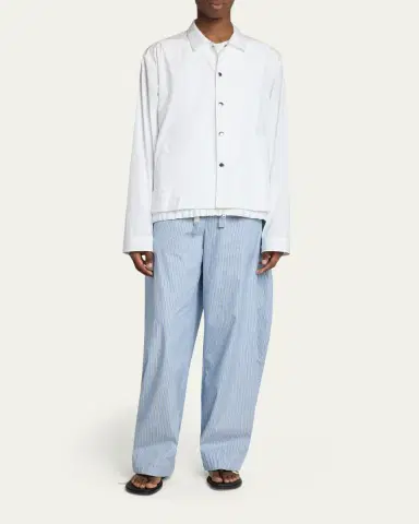 SACAI Men's Cotton Poplin Shirt Jacket | Thumbnail 2 SACAI Men's Cotton Poplin Shirt Jacket | Thumbnail 2