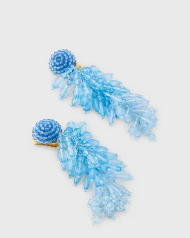 Oscar de la Renta Beaded Cascade Tassel Clip-On Earrings | Thumbnail 8 Oscar de la Renta Beaded Cascade Tassel Clip-On Earrings | Thumbnail 8