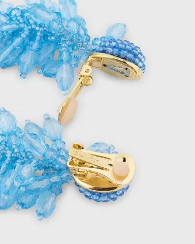 Oscar de la Renta Beaded Cascade Tassel Clip-On Earrings | Thumbnail 9 Oscar de la Renta Beaded Cascade Tassel Clip-On Earrings | Thumbnail 9