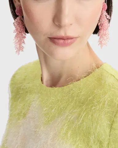 Oscar de la Renta Beaded Cascade Tassel Clip-On Earrings | Thumbnail 10 Oscar de la Renta Beaded Cascade Tassel Clip-On Earrings | Thumbnail 10