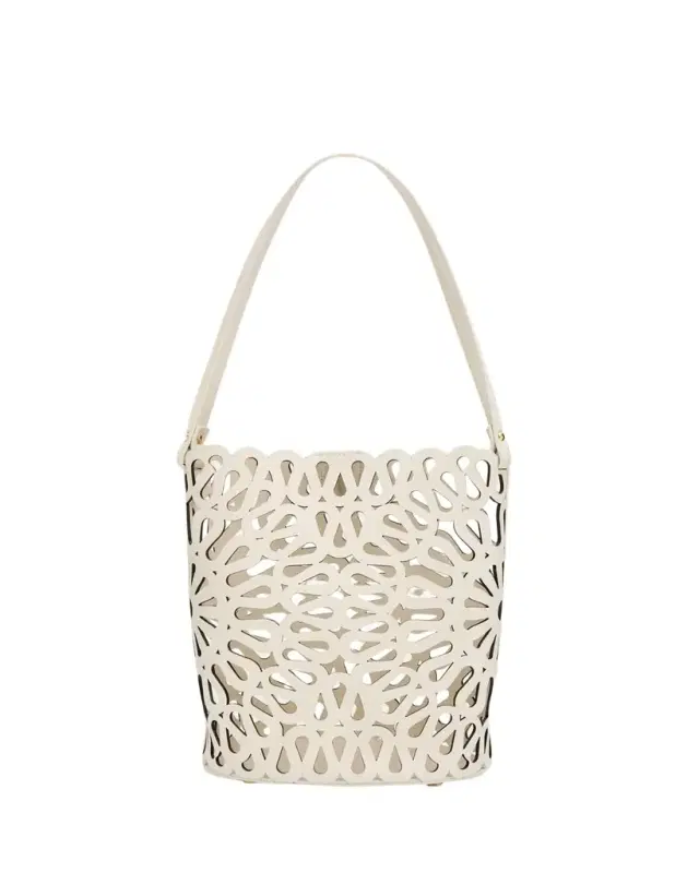SIMKHAI McCall Laser Cutout Leather Shoulder Bag