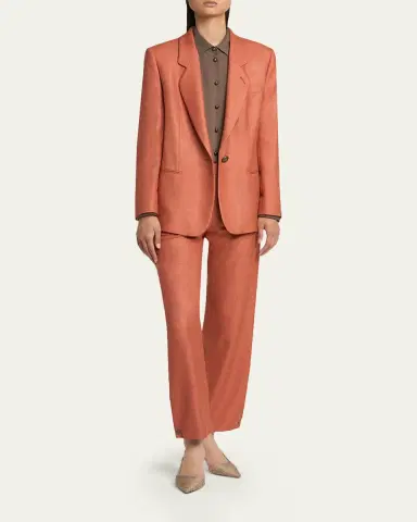 Giorgio Armani Pearly Buttoned Silk Georgette Shirt | Thumbnail 2 Giorgio Armani Pearly Buttoned Silk Georgette Shirt | Thumbnail 2