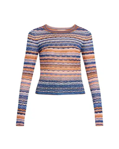 Ulla Johnson Lunaire Stripe Pointelle Knit Top | Thumbnail 1