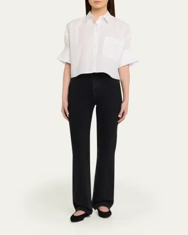 TWP Next Ex Striped Cropped Shirt | Thumbnail 2 TWP Next Ex Striped Cropped Shirt | Thumbnail 2