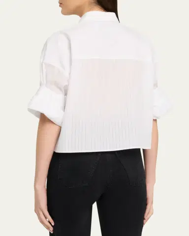 TWP Next Ex Striped Cropped Shirt | Thumbnail 3 TWP Next Ex Striped Cropped Shirt | Thumbnail 3