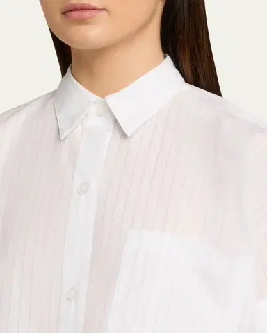 TWP Next Ex Striped Cropped Shirt | Thumbnail 5 TWP Next Ex Striped Cropped Shirt | Thumbnail 5