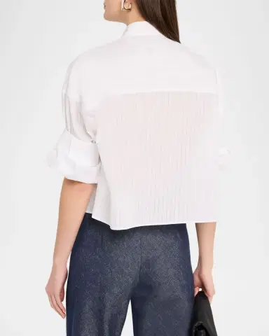 TWP Next Ex Striped Cropped Shirt | Thumbnail 7 TWP Next Ex Striped Cropped Shirt | Thumbnail 7